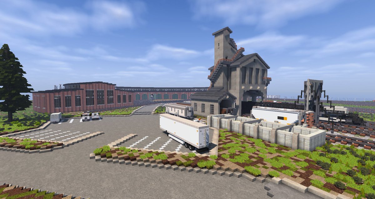 TheAlphaRebel's tweet photo. I enjoy building all parts of the railroad it seems, and the coaling tower and roundhouse is one of my favourite builds. https://t.co/16wToSr1yx