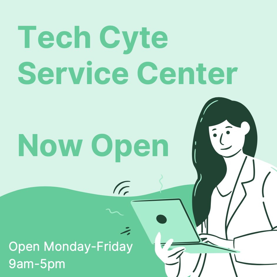 isubookstore's tweet image. Issues with technology? Check out the new Service Center located in our Tech Cyte department! 
#TechCyte #ServiceCenter #Tech #QuickFix #IowaState #Cyclones
Learn more here: bit.ly/3mYzvuu