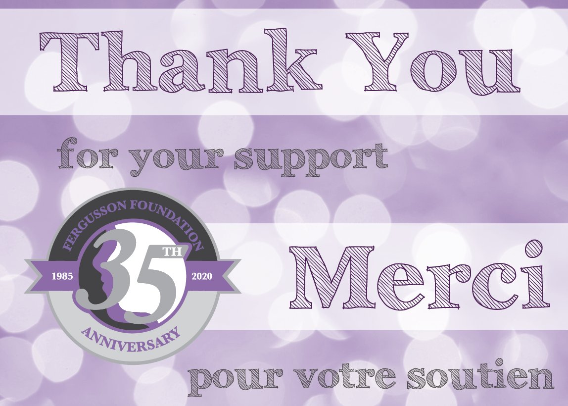 On behalf of everyone at the Foundation, we want to thank you for your ongoing support and attention during these difficult times. 

Au nom de tous les membres de la Fondation, nous tenons à vous remercier pour votre soutien et votre attention continus en ces temps difficiles.
