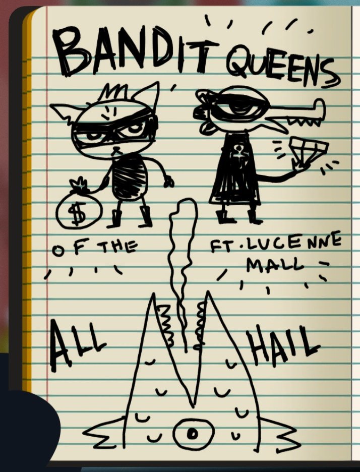 Maetober day 2: Bandits"Bandit Queens of the Fort Lucenne Mall" #nitw  #nightinthewoods  #drawtober  #drawtober2020  #artober  #Artober2020  #inktober2020  #Inktober