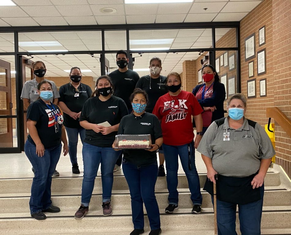 Happy National Custodian Day to our AMAZING CUSTODIAL TEAM ♥️🖤♥️🖤 Thank you for everything that y’all do for us! #ELKFamily