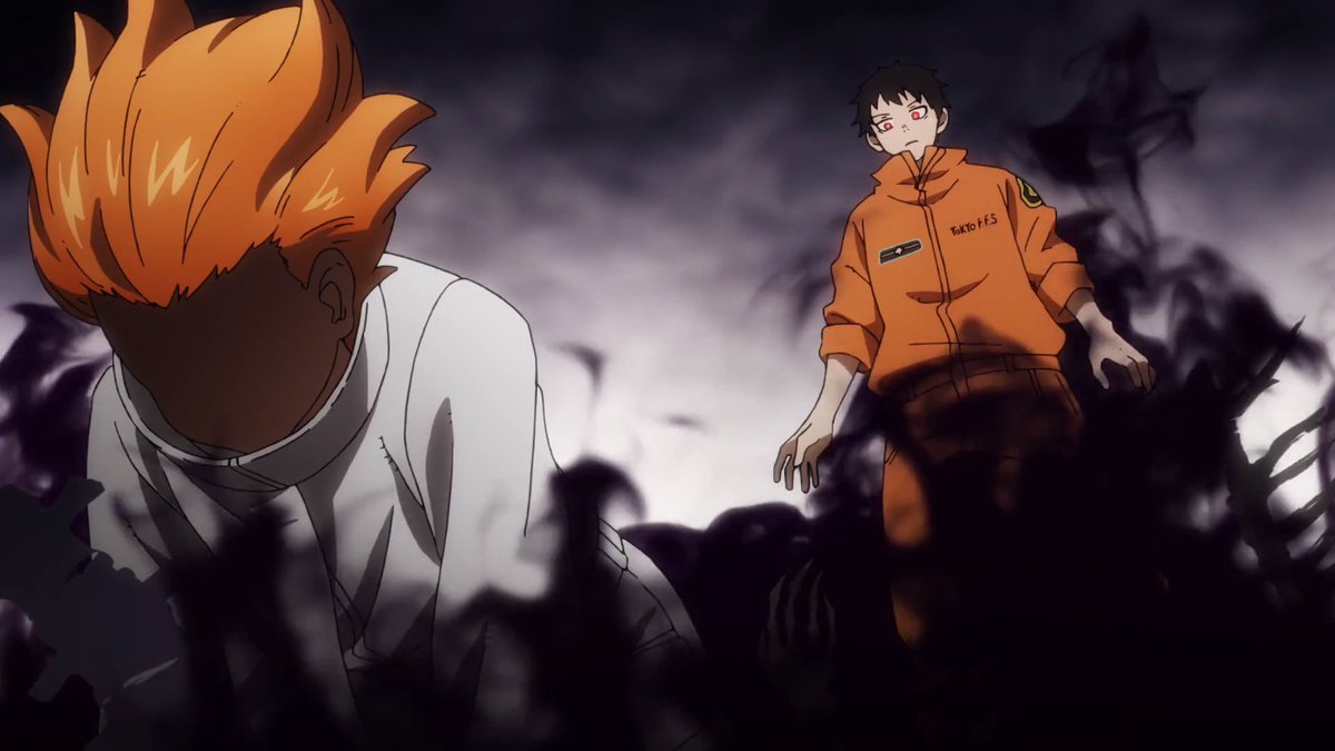 rippedpantyhose's tweet photo. J'ai bien kiffé l'épisode 14 de Fire Force saison 2 sur @Wakanim, on se rapproche de plus en plus de la vérité et ça on aime ! Et entre nous le dieu de la mort a l'air grave intéressant comme méchant (et très stylé)

#fireforce #fireforces2 #shinrakusakabe https://t.co/aMOUCnSPnL