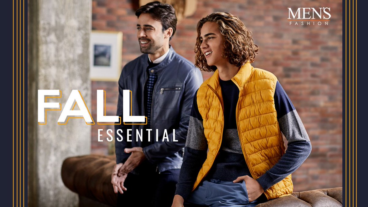 MensFashion_MX's tweet photo. ¡#Otoño para ser, lucir y vestir diferente!
Conoce lo nuevo de Men’s Fashion y renueva tu #estilo.
#soloenMENS #FallEssential
Dale clic 🕺🍂: https://t.co/iIzSWMpUoG https://t.co/cVx9UxkKS5