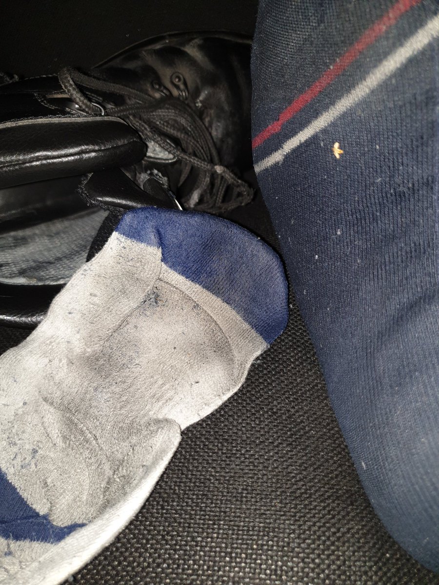 StinkyMaleSocks's tweet photo. What can be better than socks that have been worn for weeks on end?... Using those same socks as insoles whilst at work in stinking boots! Want to sniff? DM me your offers foot sluts 😈😷👃💦🧦👣 #sockmaster #sweatysocks #smellysocks #sockslave #footfetish #boysocks #gaysocks https://t.co/BhQGN1AIPr