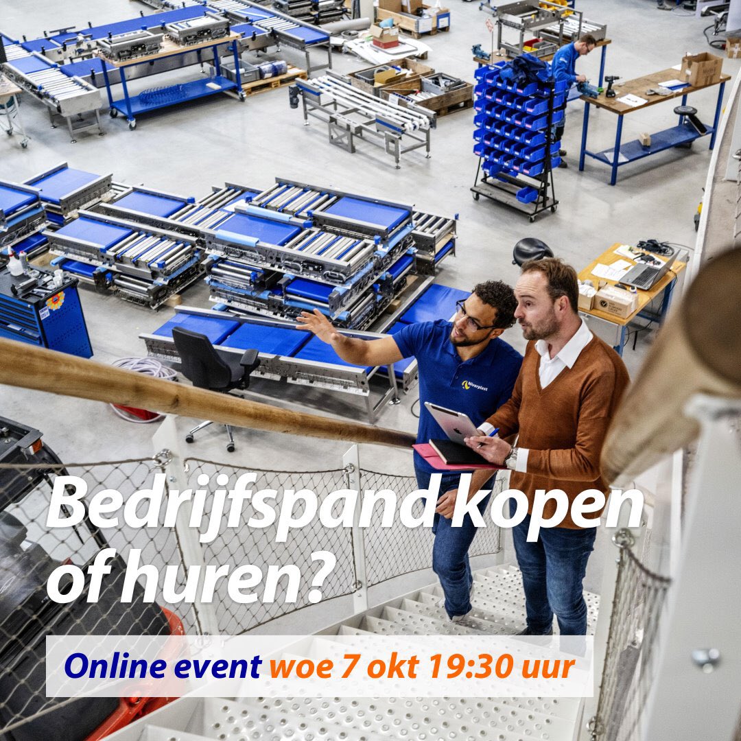 Ben jij op zoek naar een nieuw bedrijfspand in #Woudenberg, #Maarn of #Doorn? En twijfel je tussen kopen of huren? Meld je aan voor het online event per mail communicatie.gv@rabobank.nl o.v.v. van je naam, bedrijfsnaam en telefoonnummer. Wij sturen je vervolgens een deelnamelink.