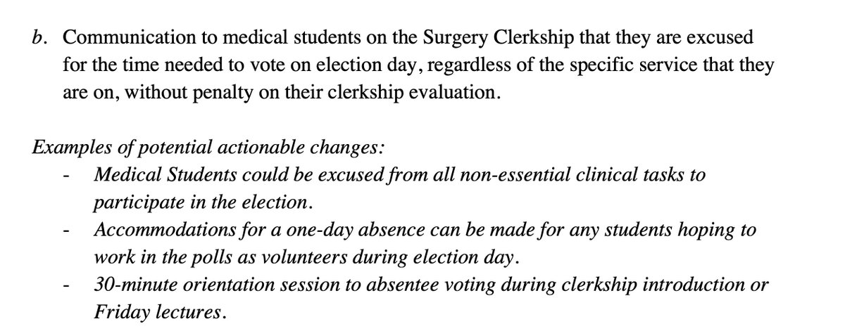 For the plan to work, it has to think about everyone, not just the people with power to make decisions, so our medical students in rotation are also included (11/x)