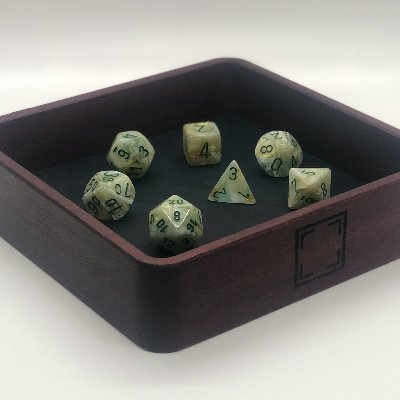 We also want to highlight more  #creators who aren't necessarily BIMPOC, queer, and/or trans-led, but are doing great work regardless... @4CornersGames Quality dice trays from a single piece of hardwood. AND a podcast! @DrunkenGeekPod An  #actualplay podcast using  #Pathfinder2e!