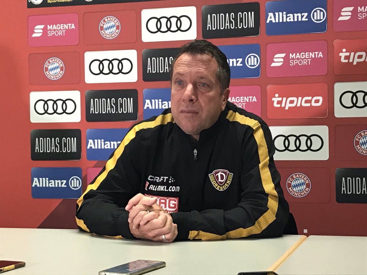 DynamoDresden's tweet photo. Cheftrainer Markus #Kauczinski nach #FCBSGD: „Glückwunsch an den FCB II zum verdienten Sieg. Die erste Hälfte haben wir komplett verschlafen. Danach sind wir besser reingekommen, haben aber einfach das Tor nicht getroffen und deshalb am Ende völlig zurecht verloren. #sgd1953 https://t.co/1oRtnr3rO2