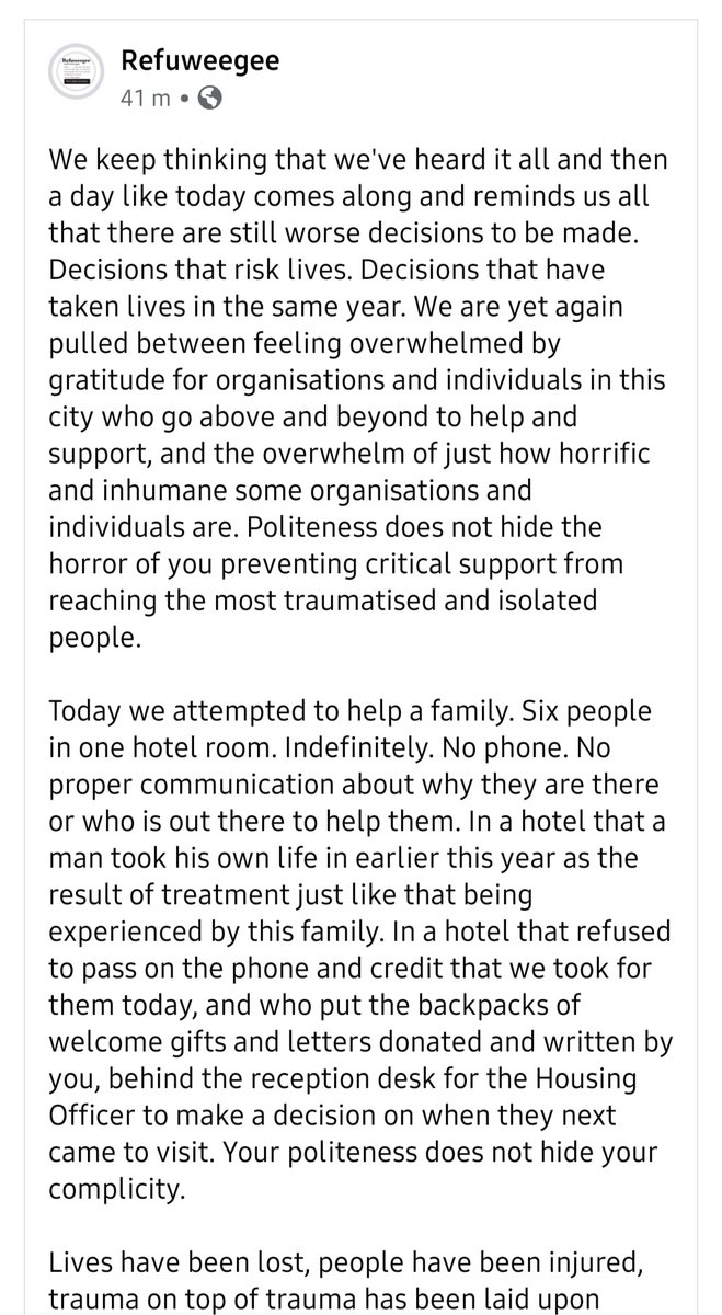 Refuweegee's tweet photo. Happening now. In this city. Do not sit back. Do something please to #endhoteldetention https://t.co/DZJDhwL8x8
