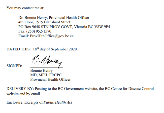 LizaYuzda's tweet photo. his probably only matters to a handful but.... Just searching around to find the email address on @bctf letter @terimooring sent the PHO is on a recent health order re nightclubs/banquet halls. Perhaps the letter buried in a deluge of correspondence? #bcpoli #bced #covid19 https://t.co/FeOU7eWDwI
