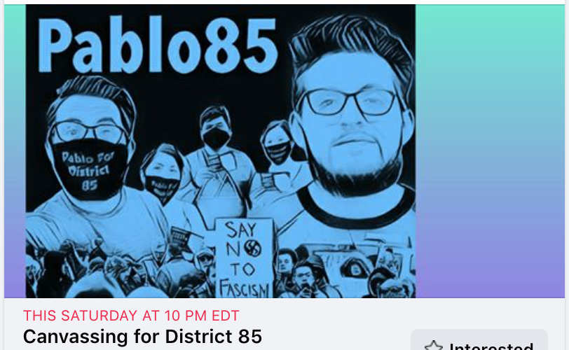 If you're in the Ft. Wayne area, support  @ImPABLO_i_WRITE by showing up for a canvassing shift tomorrow, Oct. 3 from 10 am to 1 pm and/or 3 pm to 7 pm! RSVP here:  https://www.facebook.com/events/732302814167225