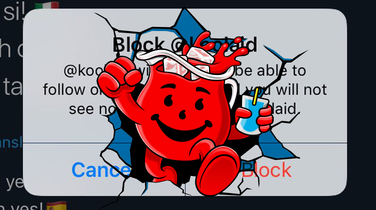 koolaid's tweet photo. OH YEAH! #CantBlockThis https://t.co/u02Y2RsAoc