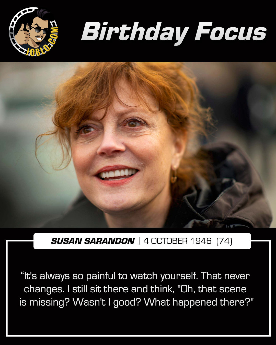 Happy 74th birthday to Susan Sarandon!

What is your favorite performance of hers? 