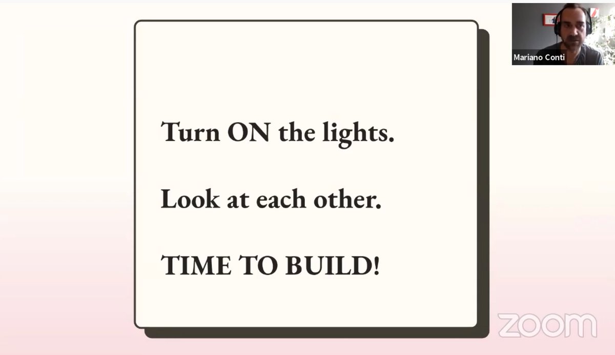 - Turn ON the Lights- Look at each other- TIME TO BUILD!