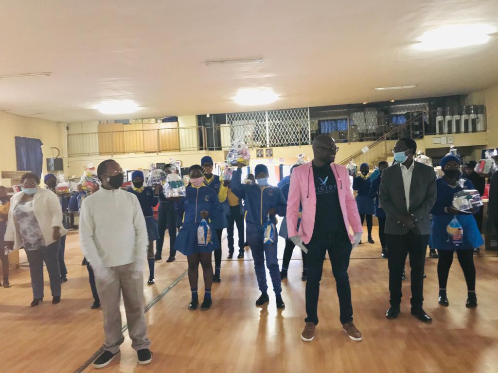 rabisonshumba's tweet photo. Today we distributed 67 sanitary hampers to girls at Diepsloot Combined School. What a joy to make a difference. From all of us at @VICTOR_Foundtn we say thank you to Donors, Partners and volunteers who made this a success. #KeepGirlsInClass, #RestoreHerPride, #EndPeriodPoverty https://t.co/sgRC1pP2zS
