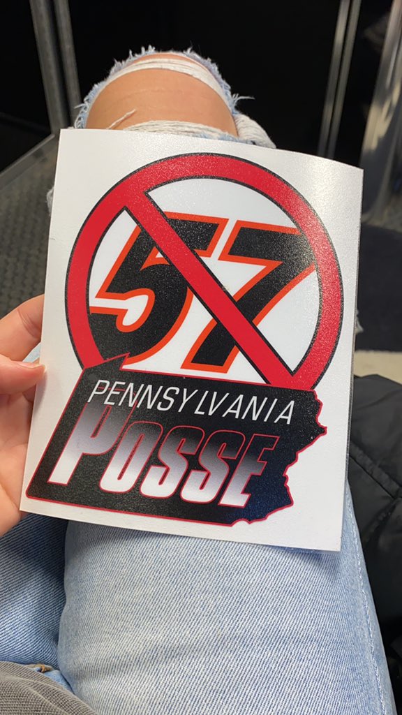 Walked 3 steps into the pit gate and got a warm welcome from the PA Posse 🙃