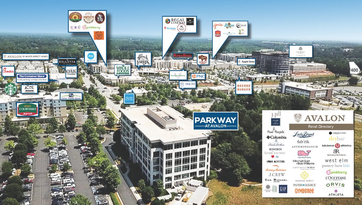 9,000 - 12,000 RSF Office Spaces Available Directly Across from Avalon - mailchi.mp/colliersatlant…