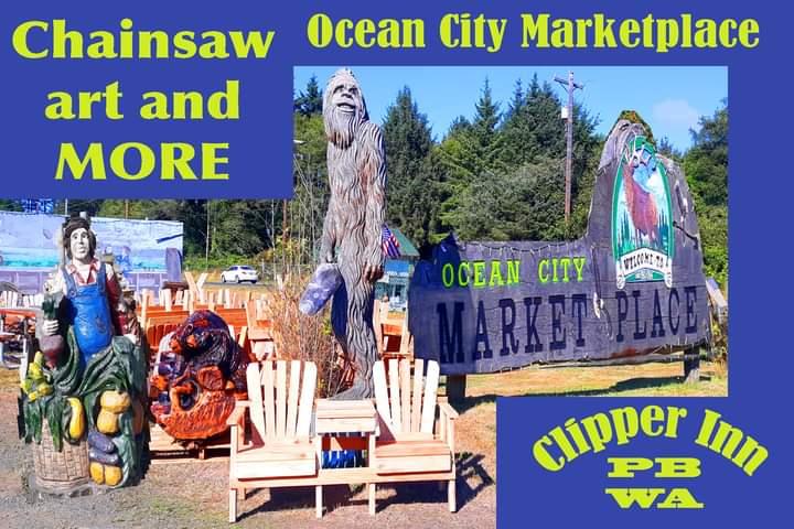 StPcusa's tweet photo. #visittheneighbors #oceancitymarketplace #oceancitywa #chainsawcarving #clipperinn #PacificBeachWA #PacificBeachWA #tinybutmighty #Moclips #PacificBeachWA #GraysHarbor #NorthBeach #HiddenCoastScenicByway #WACoast #PCUSA @Presbyterian #FridayVibes #shoplocal #artistsontwitter https://t.co/QYo5pQmxlN