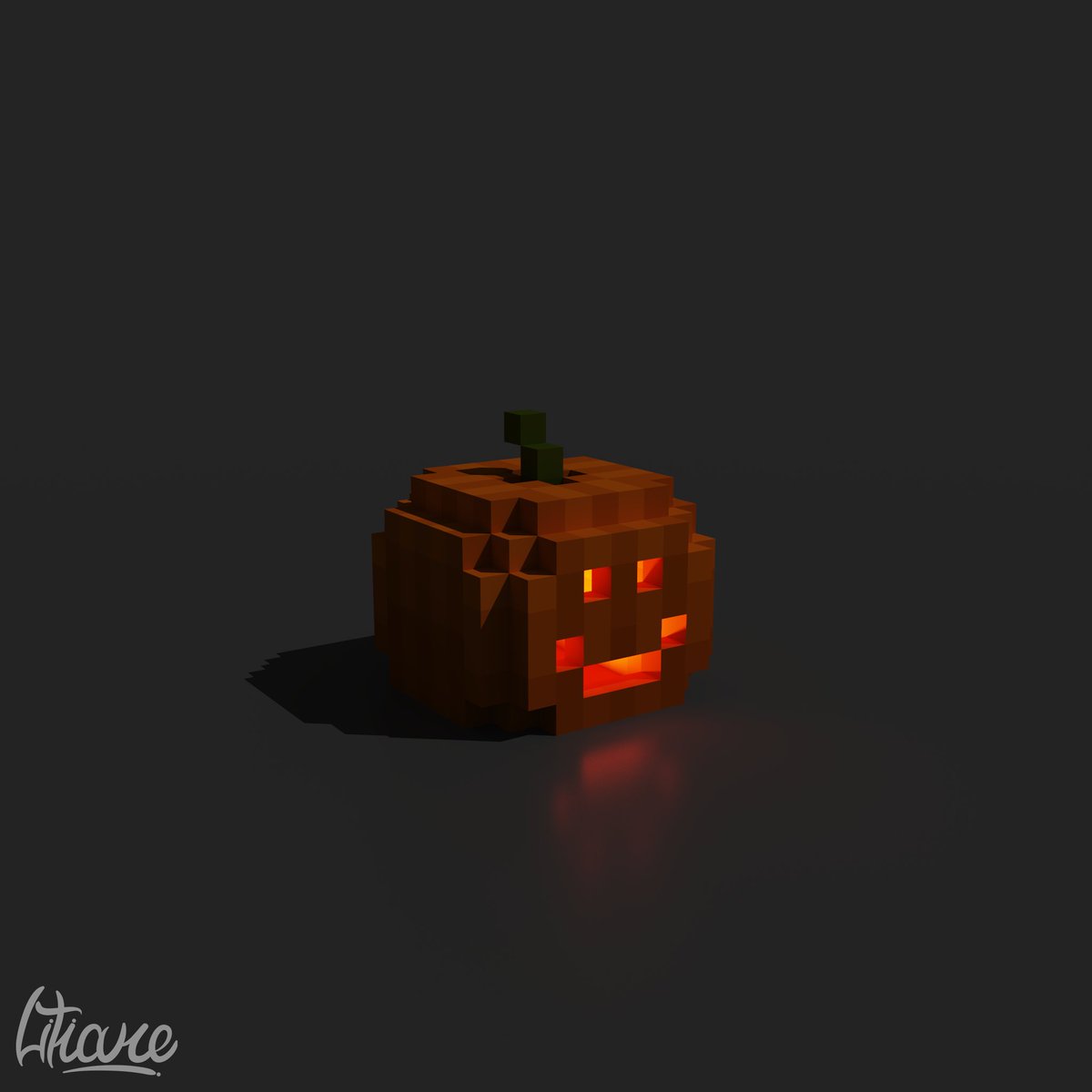 'Carved Pumpkin' Voxel Art for Day 1 of #inktober2020 

litiare.com

#voxelart #magicavoxel #Inktober #inktober2020day1 #Spooktober #spookyseason #Pumpkin #Halloween #Halloween2020 #art