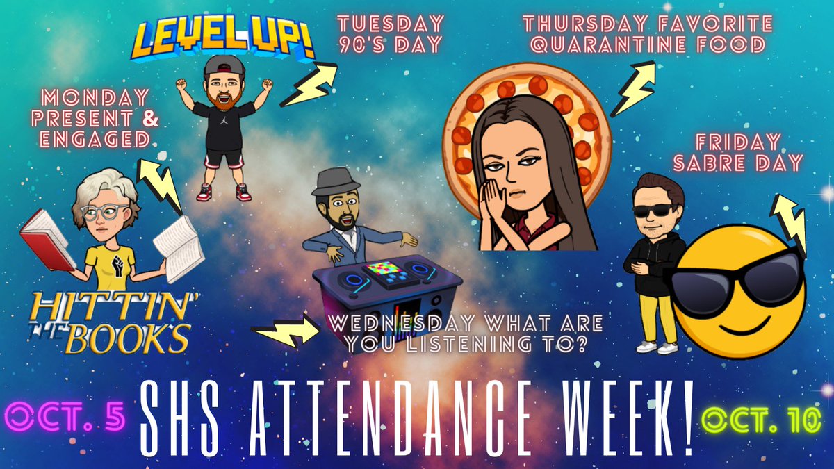 deanayyyooo's tweet photo. Looking forward to next week! #AttendanceWeek #PresentEngagedSupported #ClimateandCulture @StreamwoodHS https://t.co/oAczPjcJsL