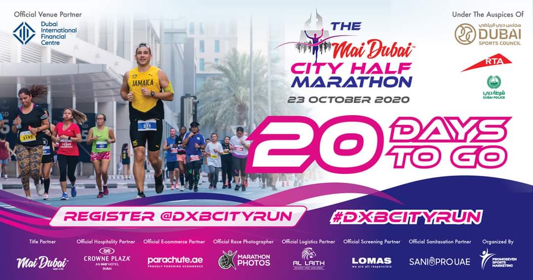 ⚡ 25 DAYS TO GO⚡ Train hard for the Mai Dubai City Half Marathon taking place on 23 October at DIFC and win amazing prizes😍🏆Have you started your training for the 5 km/ 10 km/
Half Marathon !? 🏃🏃‍♀️
Register: bit.ly/Register-Promo… ☑️
#dxbcityrun #uaefitness #uaerunners #fit