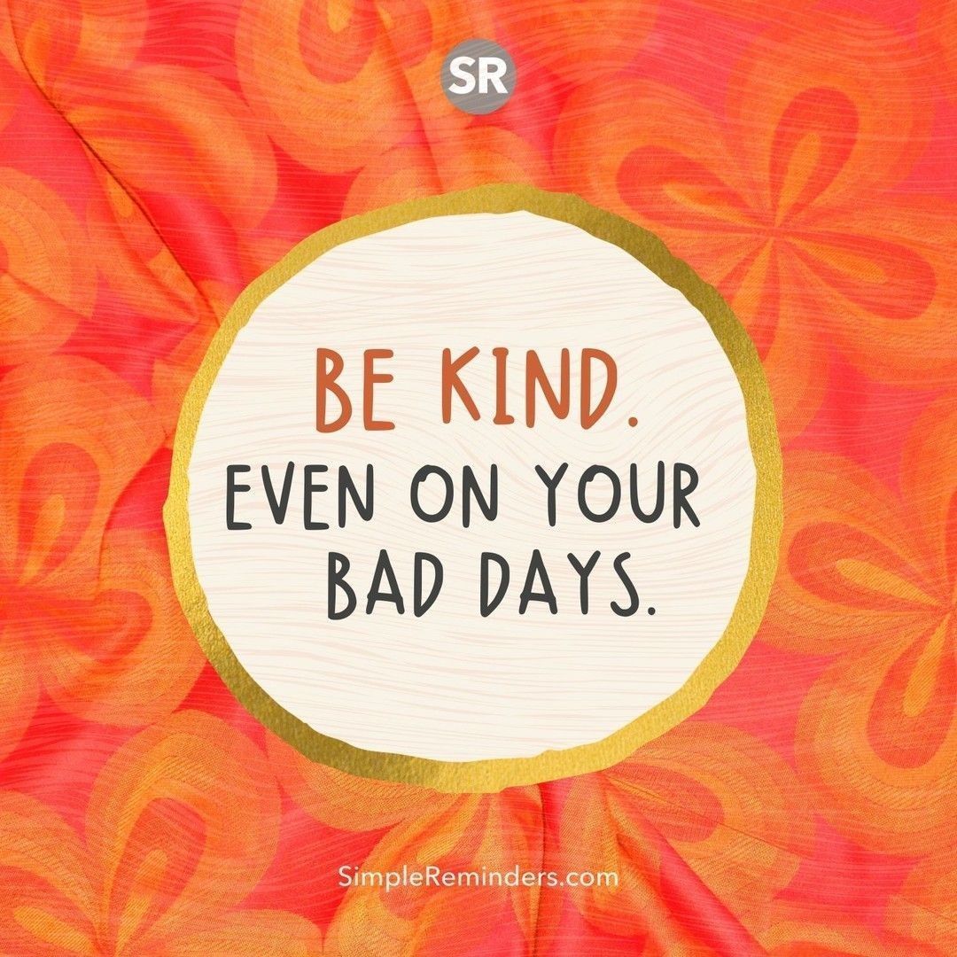 GoMcGillMedia's tweet photo. Be kind. Even on your bad days.

@SimpleReminders @BryantMcGill @JenniMcGill_
#simplereminders #quotes #quoteoftheday #life #positivewords #positivethinking #inspirationalquote #motivationalquotes #lifelessons #positivewords #positivethinking #inspirationalquote https://t.co/9q3wNk96XW