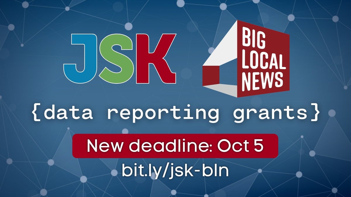 JSKstanford's tweet photo. We want to help you report on #data-driven stories about #COVID19. Use our grant towards data collection, analysis and reporting.
Journalists, data scientists, and even newsrooms may apply.
➡️ https://t.co/yYfmPbBsDs
#ddj #datajourno #DataScience https://t.co/42CTS2chBY