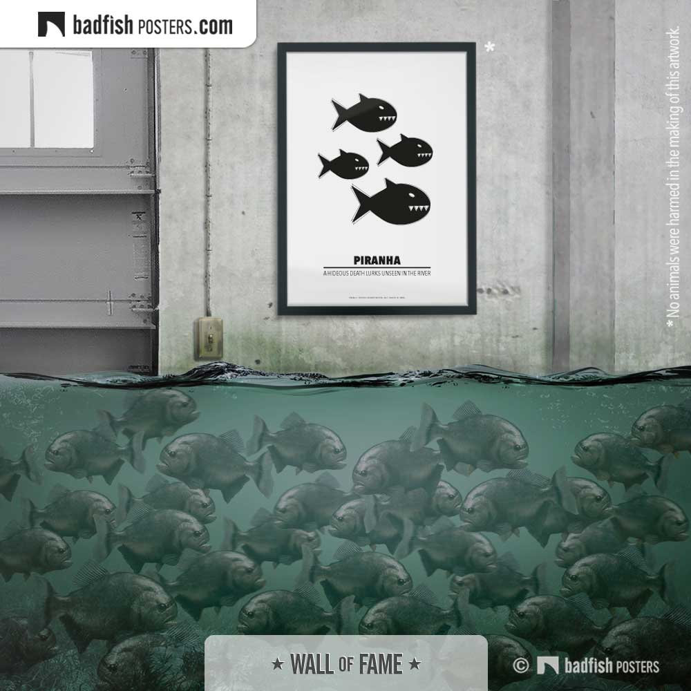 #Piranha #BadFish #PredatorFish #FastBite #MoviePoster #MinimalMoviePoster #Swarm #MovieDecor #WallDecor #OfficeDecor #HomeTheaterDecor #MadeInSweden #BadFishPosters
.
badfishposters.com
.
badfishposters.etsy.com
.
etsy.me/33p7h4j