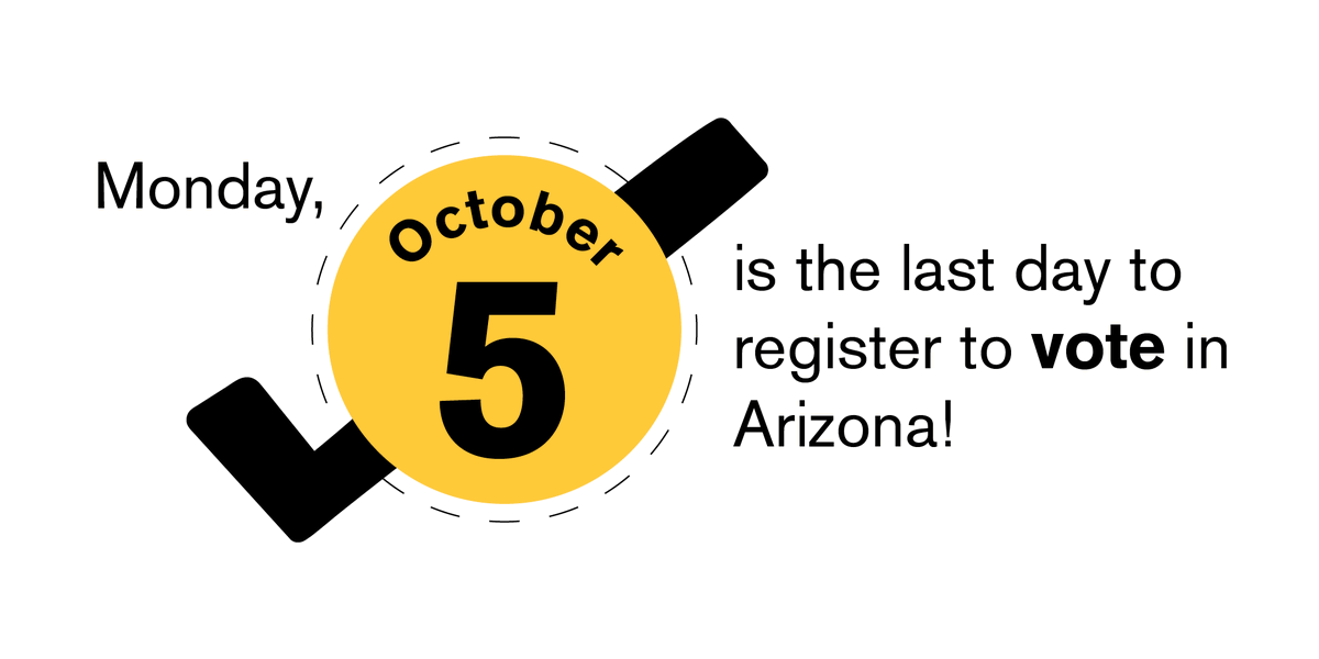 ASU_SCETL's tweet photo. Are you registered to vote in the upcoming Presidential election? If you live in Arizona, you can register here (it only takes 2 minutes!): https://t.co/LjTSzRbAJr 🗳
#SunDevilsVote 
@ASUTheCollege @ASU https://t.co/DIPslD4woE
