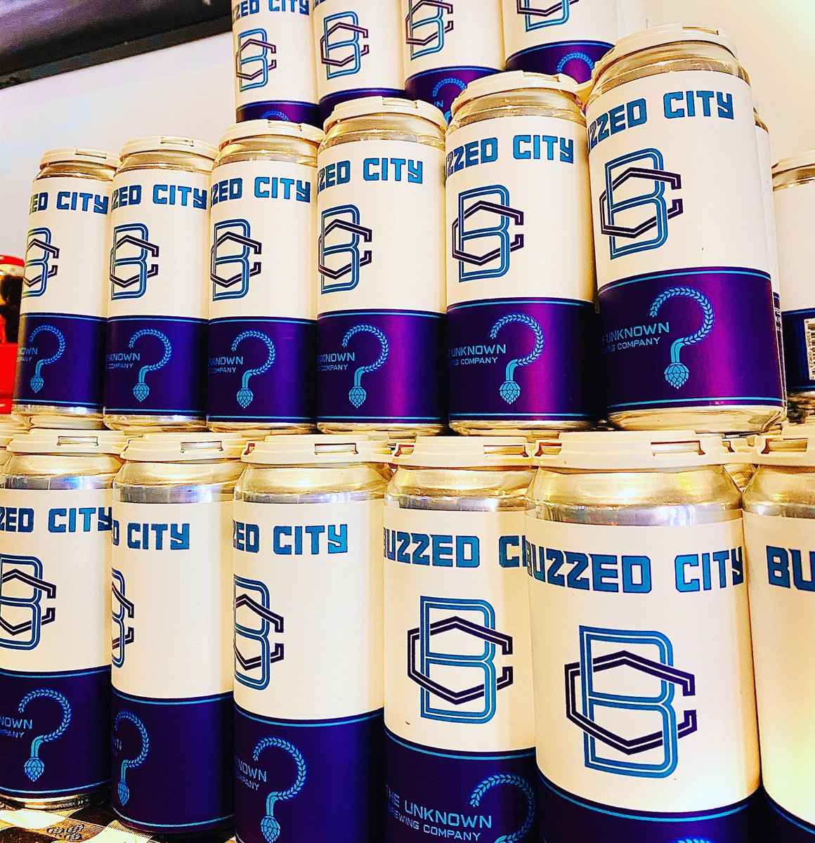 CrownClubCLT's tweet photo. This is it. Youβre looking at all thatβs left of the #BuzzedCity at Unknown Brewing ! Make sure you swing by their taproom today and pick up a 4 pack to go! https://t.co/XpZmRoOxnz