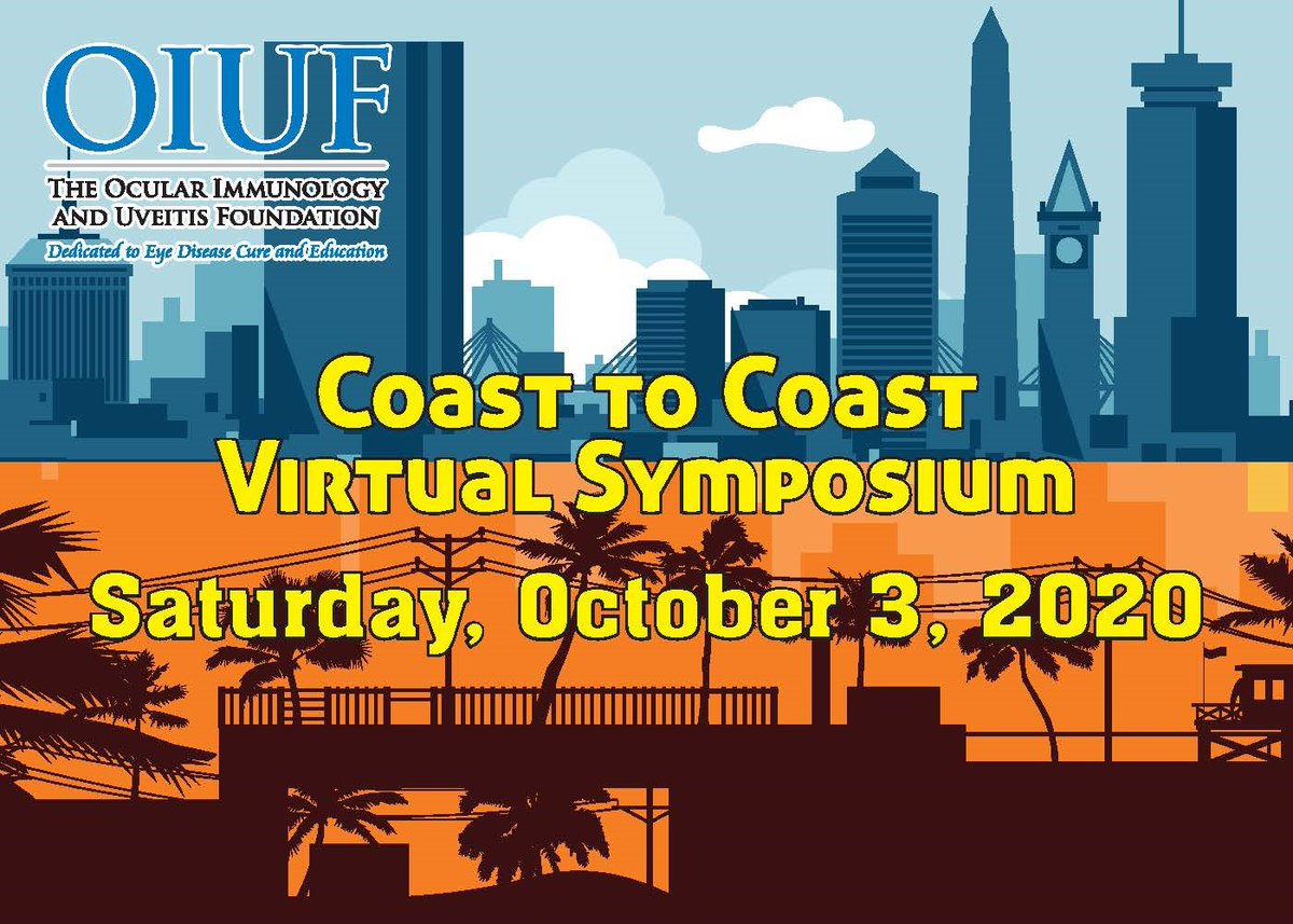 EyePointPharma's tweet photo. EyePoint Pharmaceuticals is proud to support the Ocular Immunology and Uveitis Foundation Coast to Coast Virtual Symposium on Saturday, October 3, 2020 #OIUF #EyePointPharma https://t.co/89a4I3Je7B