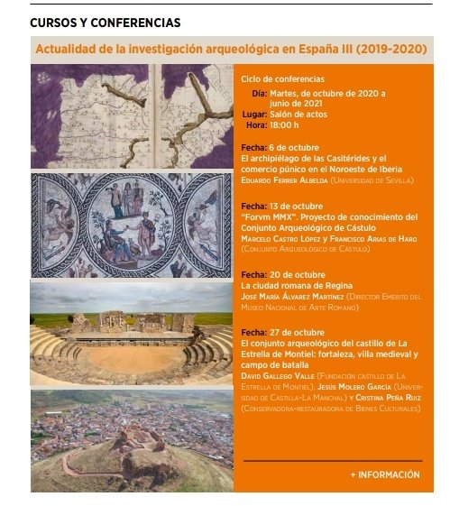 Aquí os dejamos algunas de las actividades del museo arqueológico nacional de la mano de la Asociación Madrileña de Historia Veterinaria! Si queréis más información no dudéis en preguntarnos!