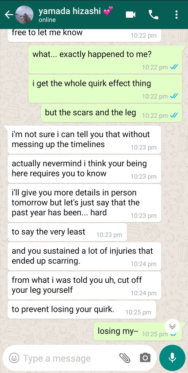 injury, amputation ment//hizashi never replied  left his own husband on read