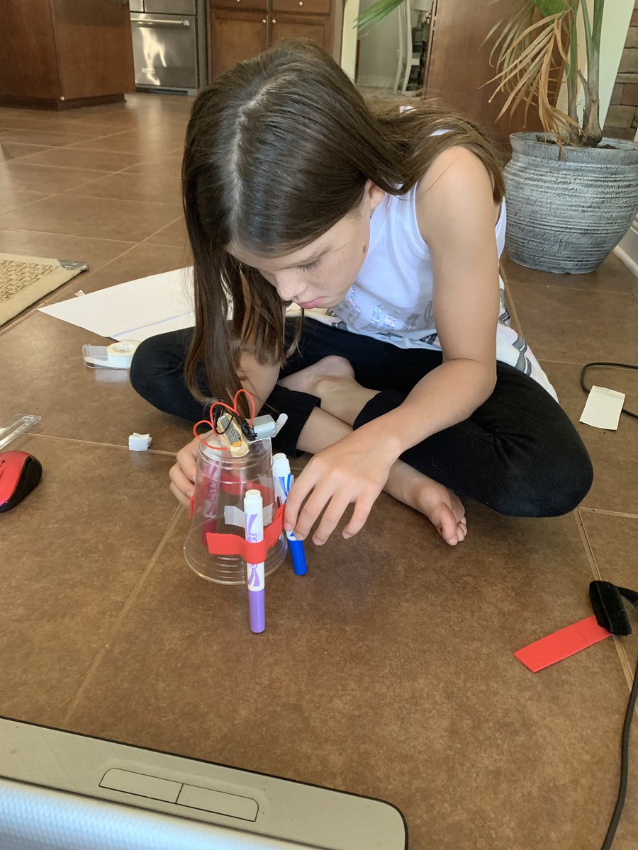iteachsteamy's tweet photo. A week full of STEAM and hands on work by these kids! Yes, It can work virtually. ⚙️🔬 https://t.co/c4GaLTYVVb