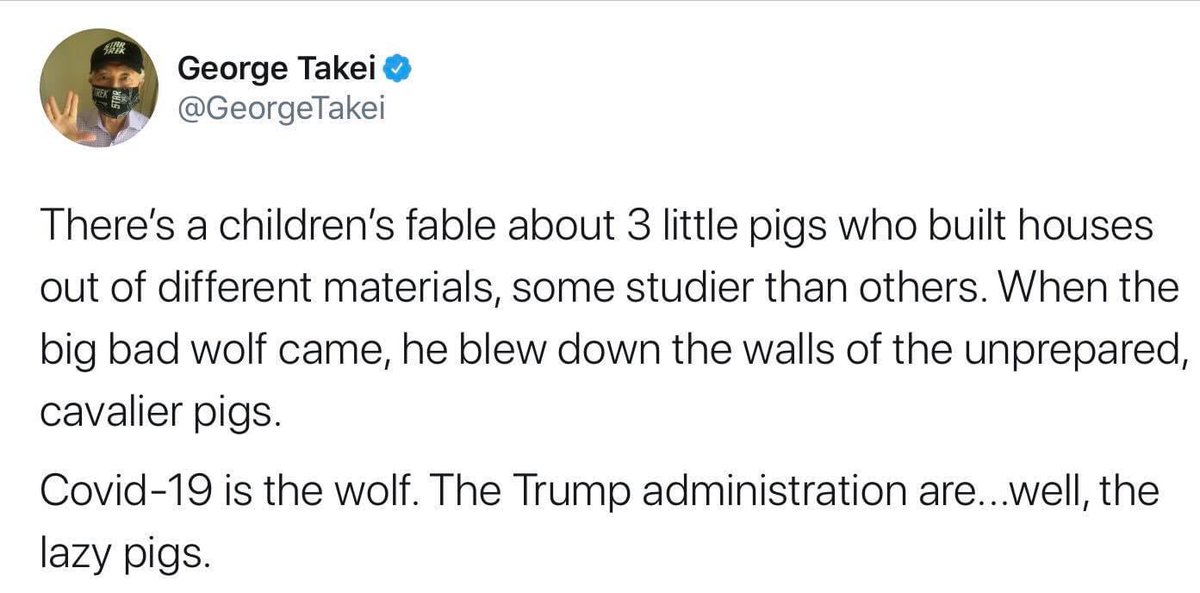 MsAuntTeefa's tweet photo. All @GeorgeTakei does these days is “orange man is bad” and post incidents of white people doing bad things, cherry-picked. Imagine a white person constantly posting videos ONLY showing black people behaving badly. It’d take minus 2 seconds for the racism claims to pour in. https://t.co/swBZ0CfkBQ