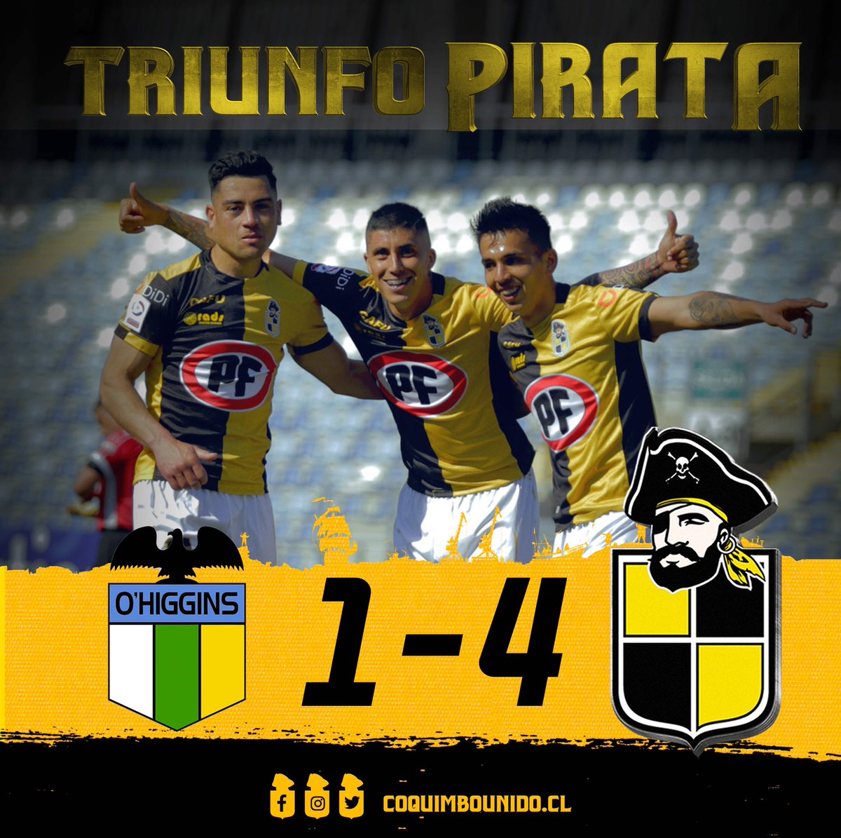 coquimbounido's tweet photo. 🎵 ¡POR LOS PIRATAS QUE YA NO ESTÁN! 🎶💛☠️🖤 https://t.co/IUpxCVA0ne