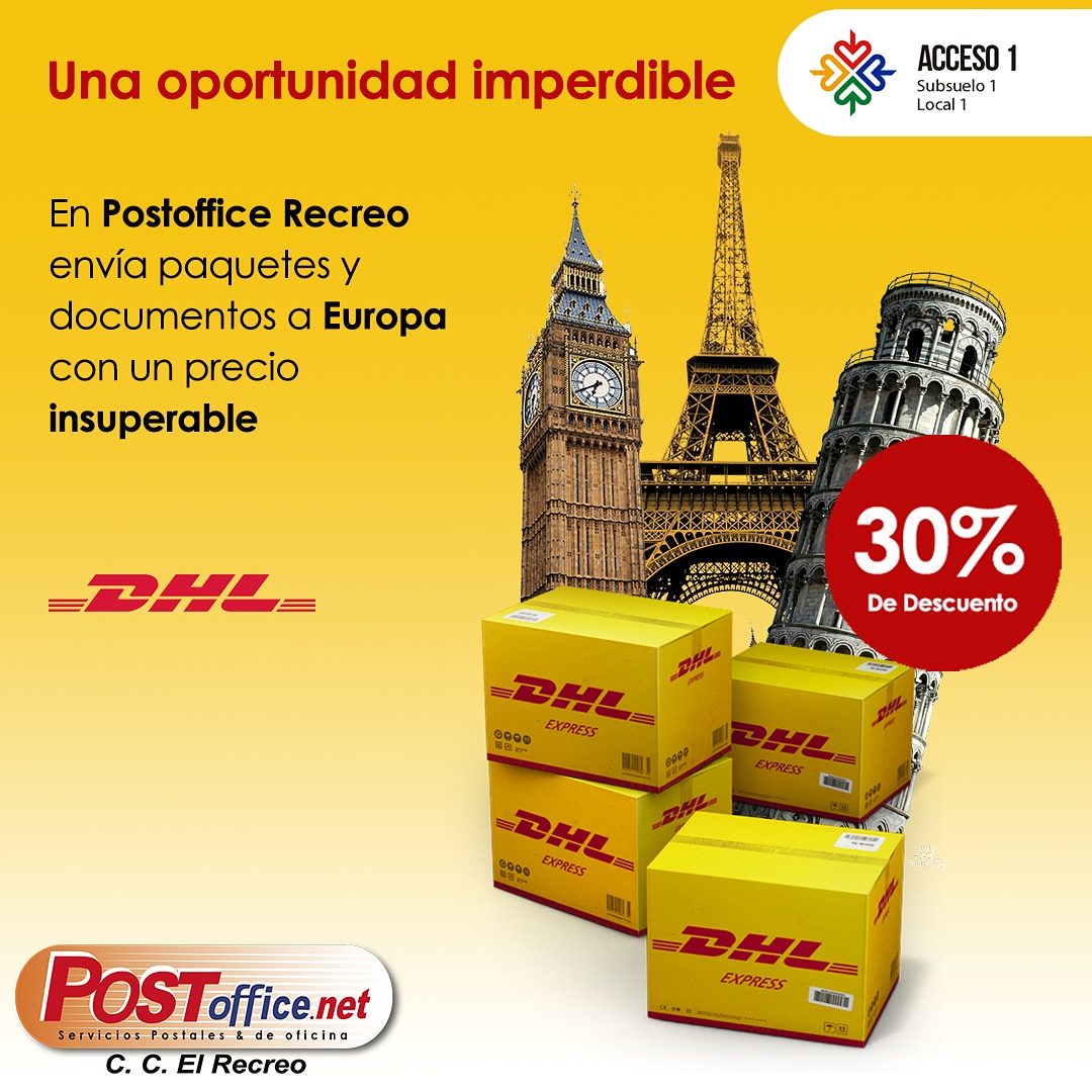 Una oportunidad que no puedes dejar pasar!!Tus envíos a Europa con un precio insuperable. 30 % de descuento. ✈️

#enviosadomicilio #envios #dhl #enviosatodaespaña #paquetes #quito #quitosur #emprendedores #emprendimiento #elrecreo #adomicilio #ecuador #enviaaeuropa