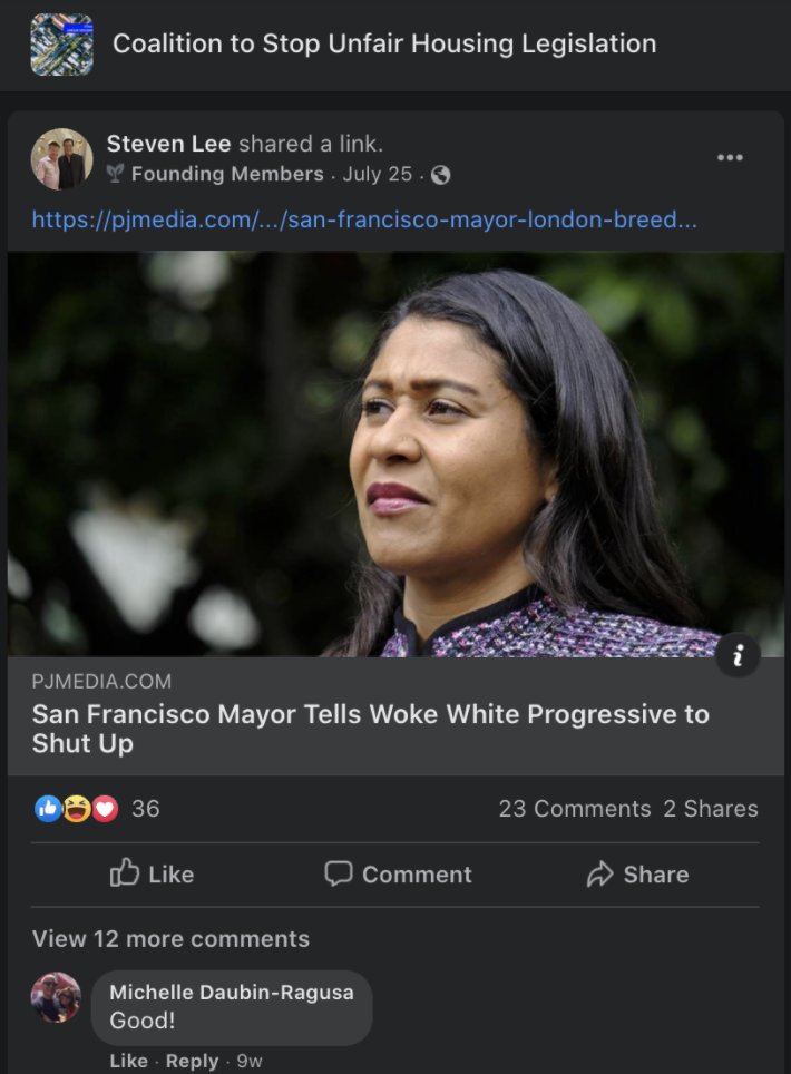 These two Facebook groups are part of a larger set of orgs that co-mingle right wing content with purported moderate Democratic politics, with varying degrees of membership, admin, and content overlap.