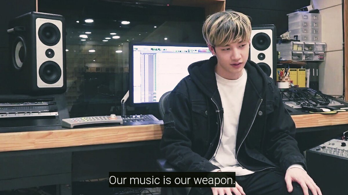 chan talking about skz music : "our music is a weapon"