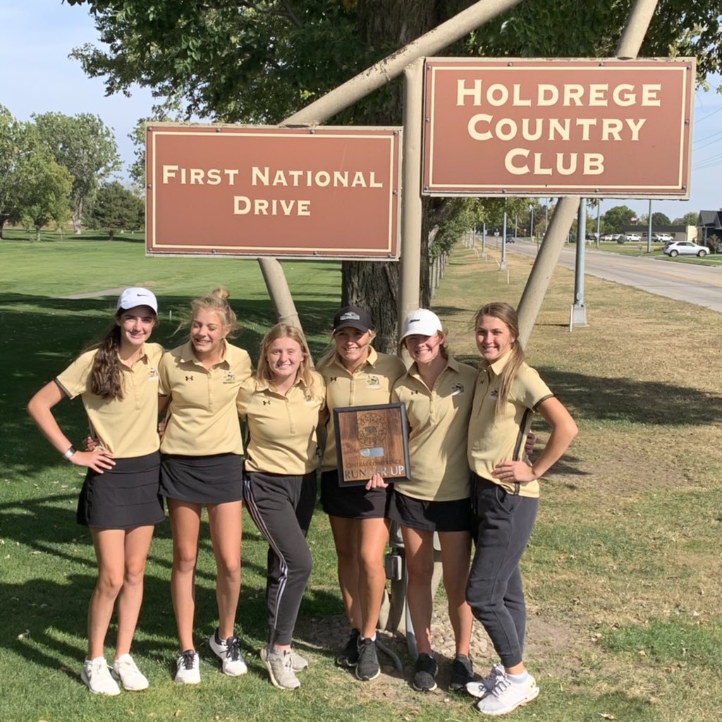 GINWGolf's tweet photo. The Lady Vikings are the Central Conference Runners-Up shooting 411 at a windy, tricky Holdrege Country Club!
Individual medals:
Lanie - 6th
Avery - 9th
Hailey - 12th
Taylor - 15th https://t.co/qz1q1rVXrC