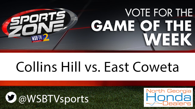 Should <a href="/WSBTVsports/">WSB-TV Sports Zone</a> cover <a href="/CHHS_Sports/">AD@TheHill</a> vs. <a href="/EastCowetaHigh/">Official East Coweta High School</a> as the Game of the Week on Oct. 9? 
Each RT is 1 vote.
More info here: 2wsb.tv/highschoolfoot…