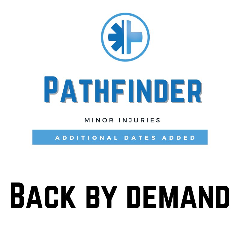 Due to overwhelming demand we are repeating our recent PATHFINDER Minor Injuries course. Stay tuned for the dates. Want to know more? Check out our promo video facebook.com/watch/?v=34236…