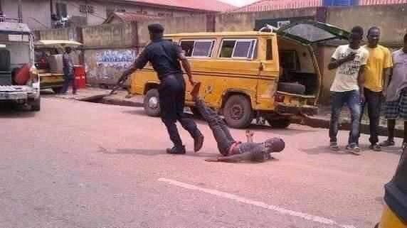 This was me dragging him to the Police station to come and explain himself to Officer kill and go.