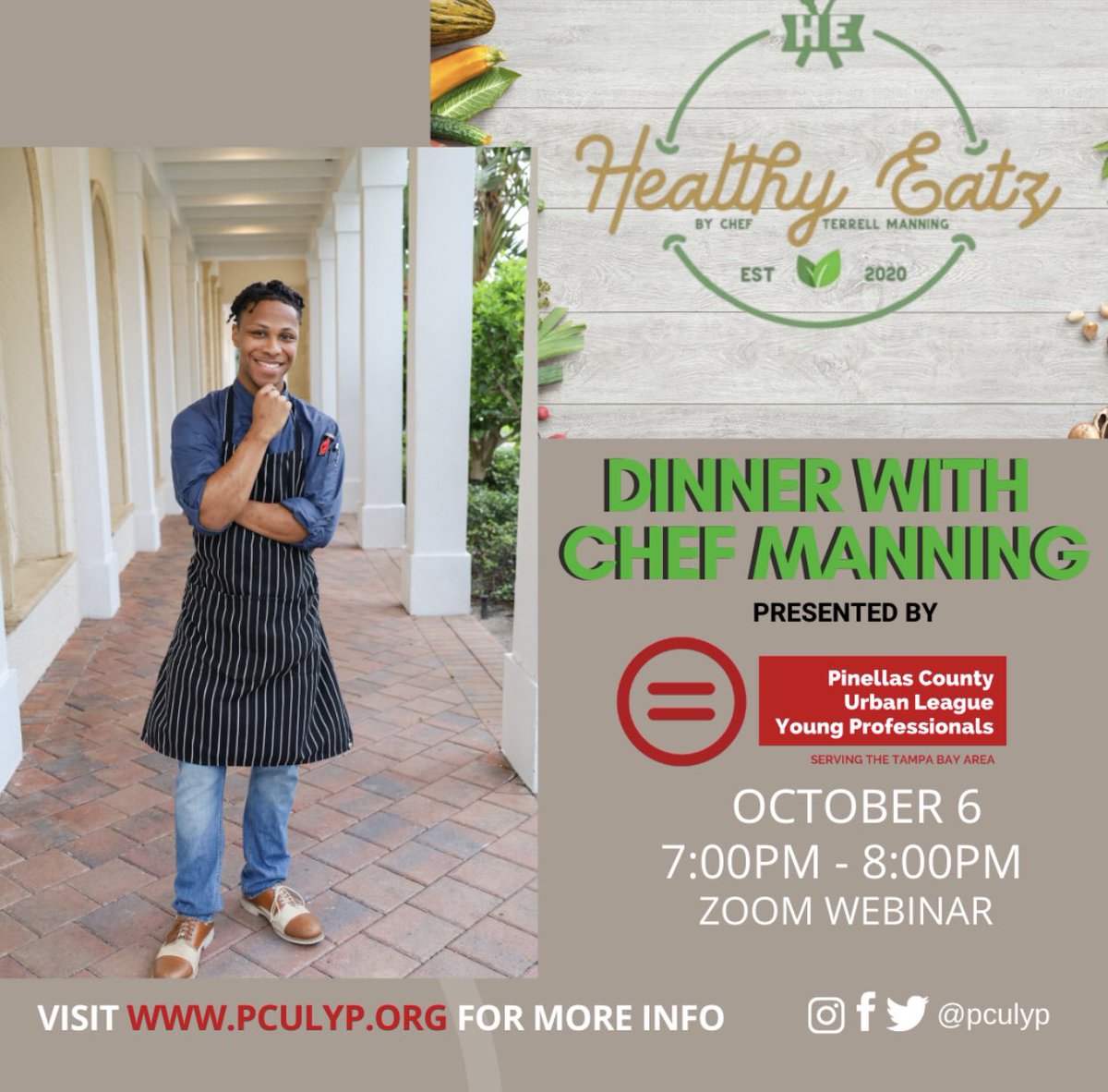 PCULYP's tweet photo. Don’t forget to sign up to have Dinner with Chef Manning. https://t.co/O4jmbX2bIE