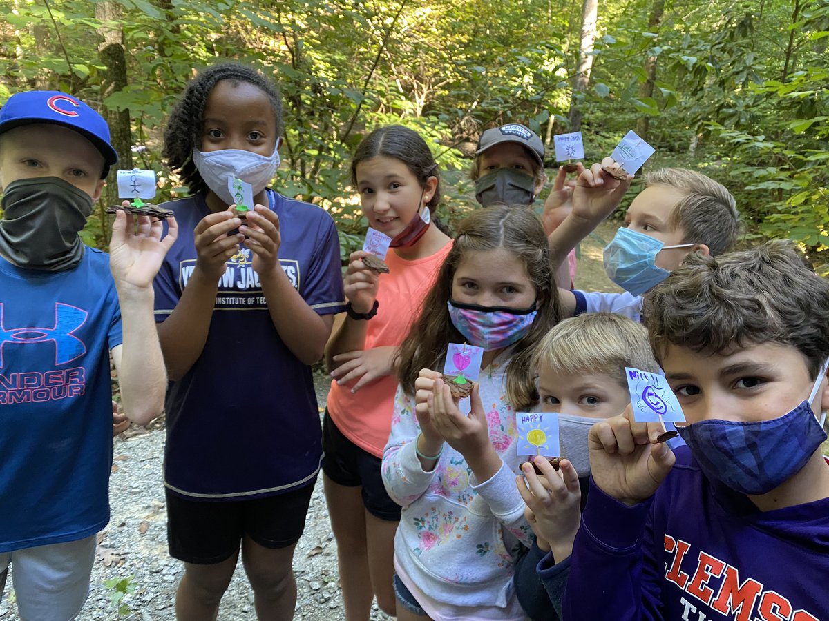 MrsSwanton's tweet image. So much gratitude for the class of 2022! We enjoyed nature yoga and sailing bark boats in Discovery Woods. #trinityoe #trinitylearns