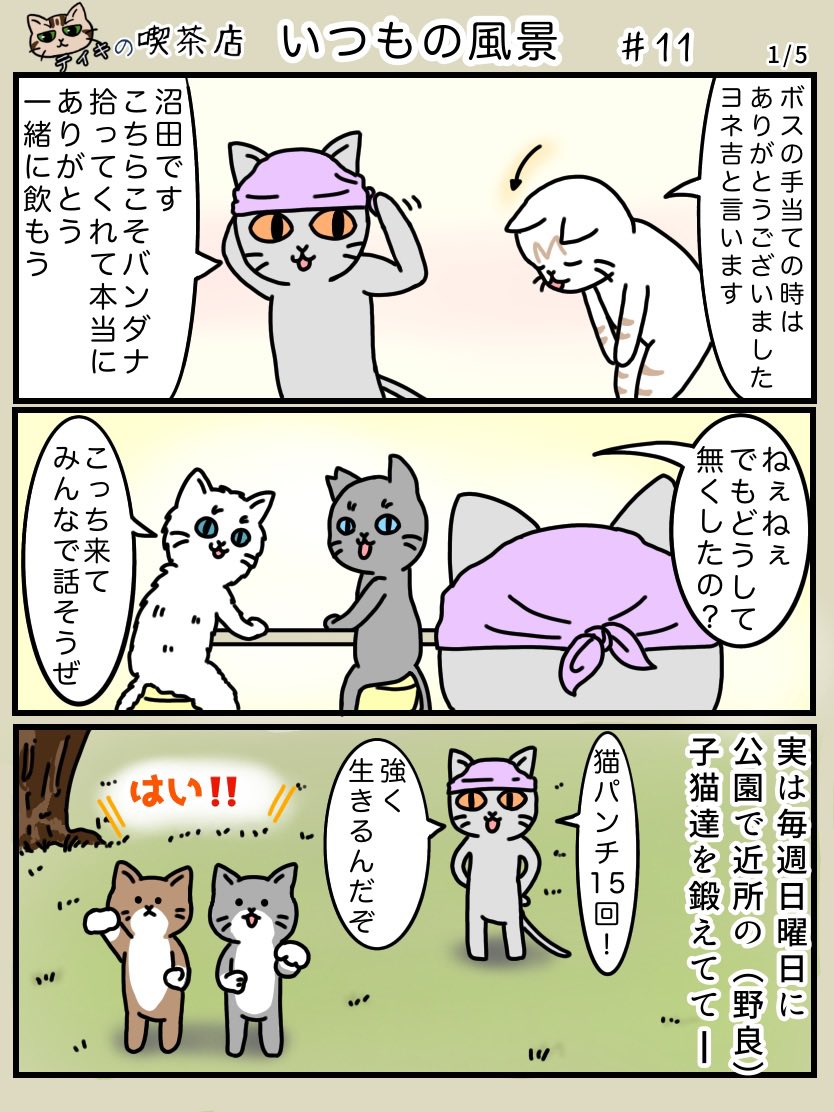 めこたんwith毛もじゃ 絵 猫 漫画 Mojyamojyaing00 さんの漫画 152作目 ツイコミ 仮