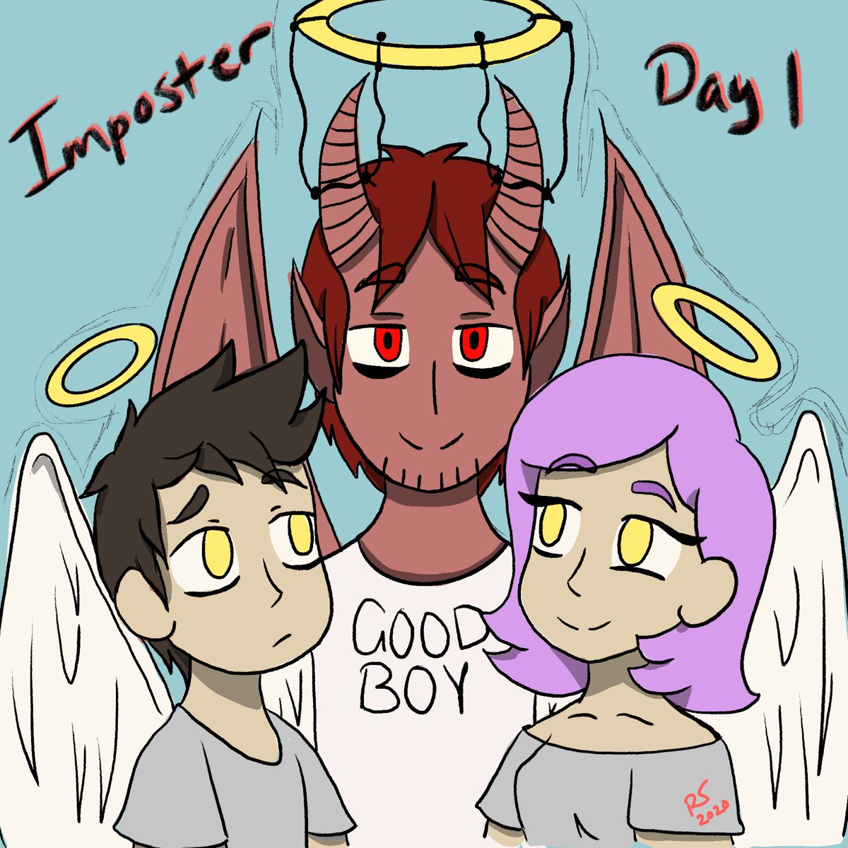 And amazing Day 1 submission made by <a href="/squishhh_/">~squishhh~</a> 
Looking good Imposter! Had no idea who it could be! Look forward to more to come! #art #imposter #BunchofNerdtober #bunchofnerds