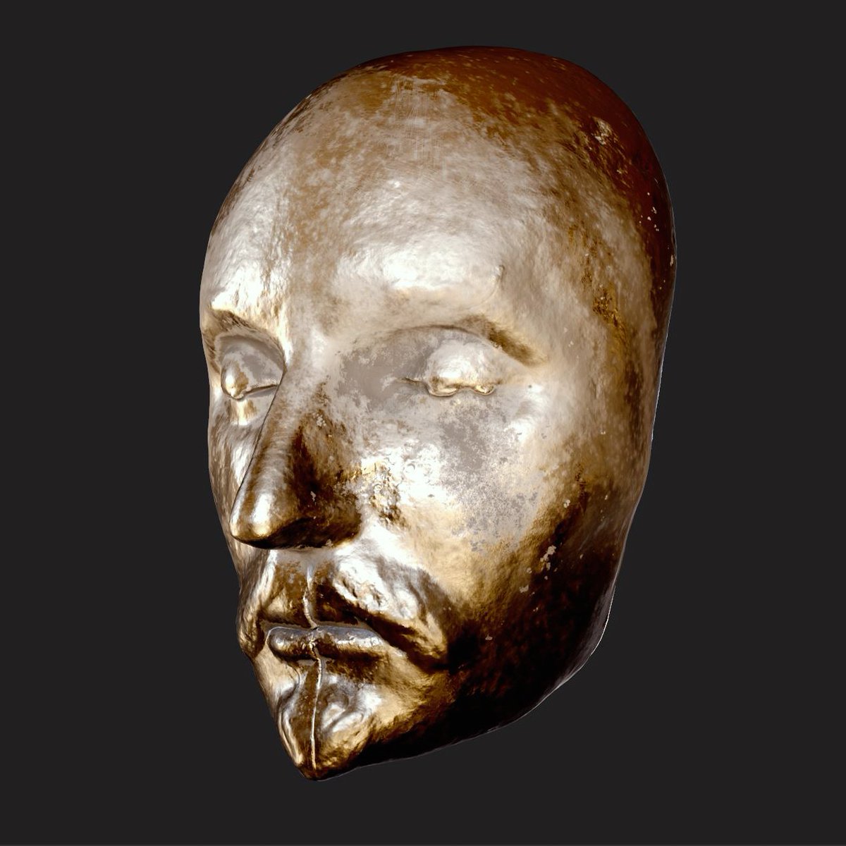 afaziill's tweet image. Study based on a lifecast of William Shakespeare. #zbrush #SubstancePainter #lifecast #RealTime