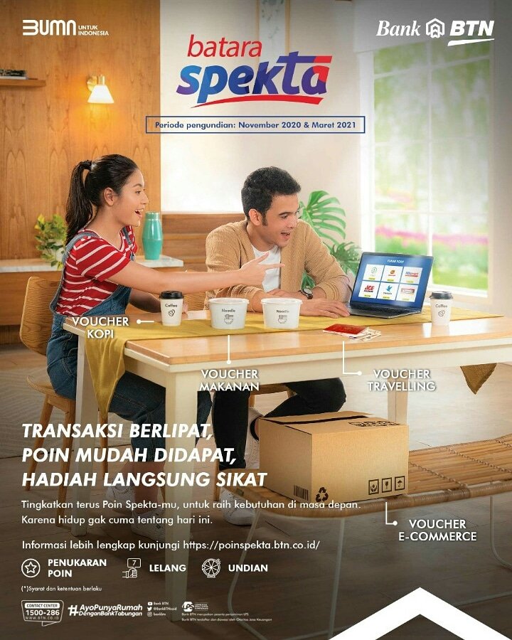 Bank Btn On Twitter Banyak Keuntungan Spektakuler Yang Bisa Kamu Nikmati Dengan Redeem Poin Spekta Mulai Dari Dapetin Voucher Kopi Voucher Makanan Voucher E Commerce Sampai Voucher Travelling Mau Awal Atau Akhir Bulan