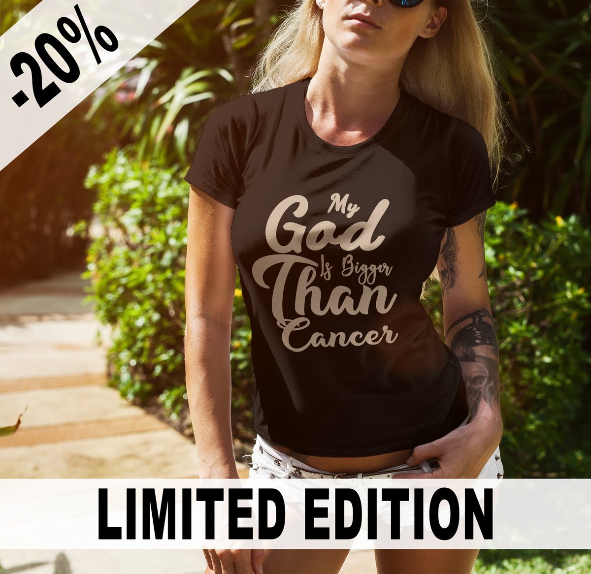 YaliliStore's tweet photo. If you are a fighter who has or is fighting breast cancer, this cool motivational My God is Bigger Than Cancer awareness design is perfect for you. Great apparel for a family or friend.
#Cancer #CancerAwareness #cancersurvivor 
*
Shop Now : https://t.co/XAFbHnPxI8 https://t.co/PL3utS0iY6